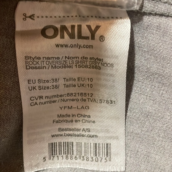 Only Grey Jeans Shirt - Picture 9 of 9